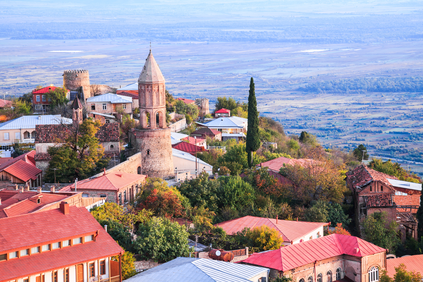 Sighnaghi, the beutiful old town in Kakheti region, Georgia. Sighnaghi is known as a "Love City".